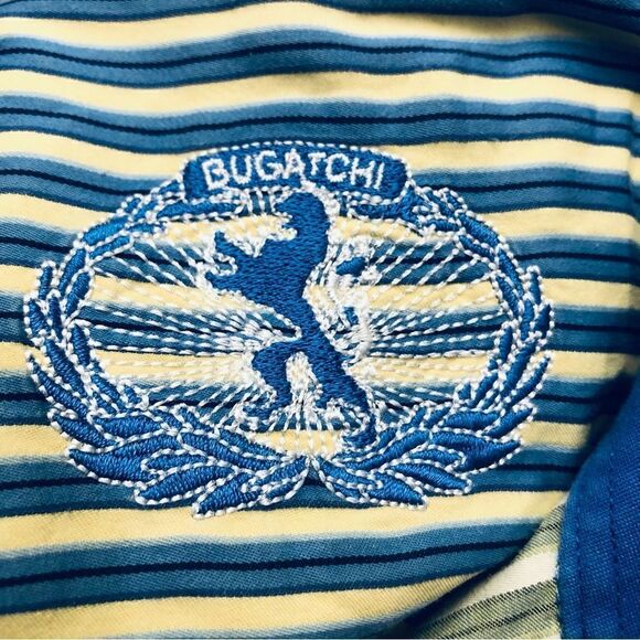 Bugatchi Shirt Set/2 Stripes & Houndstooth Buttons Down Long Sleeve Flip Cuff L - Picture 14 of 15